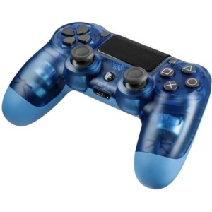 دسته بازی پلی استیشن 4 طرح کریستال شفاف آبی کد PS4D026