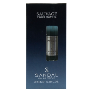 عطر جیبی مردانه صندل مدل SAUVAGE حجم 25 میلی لیتر 