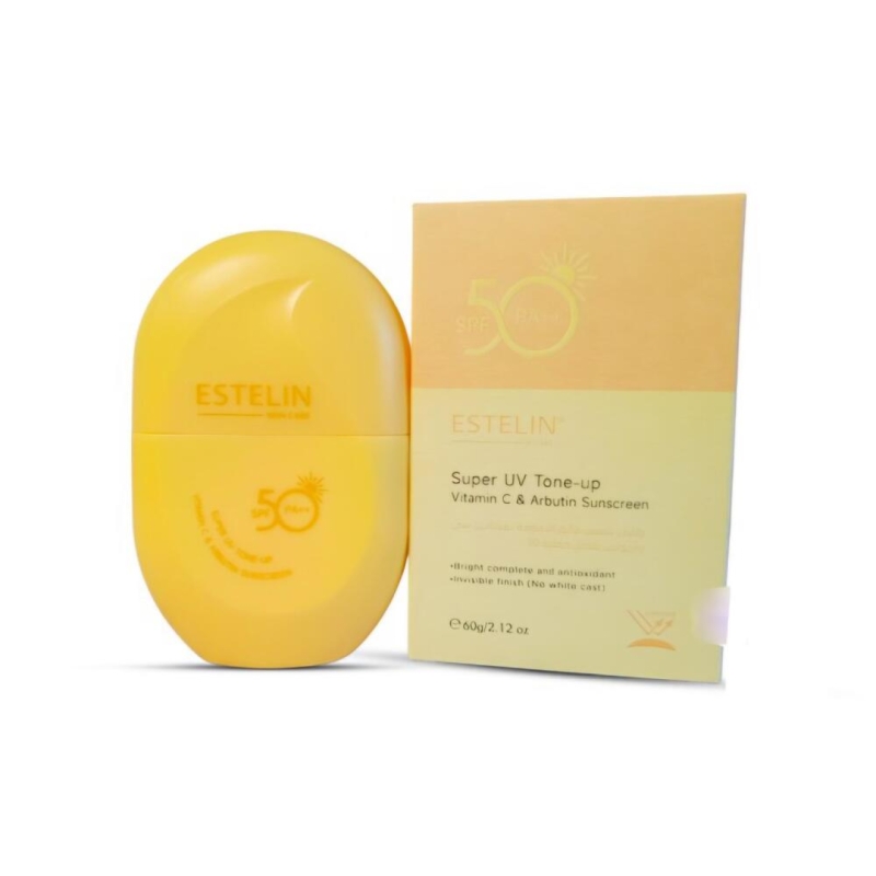 کرم ضد آفتاب استلین مدل ویتامین سی و آربوتین SPF 50 وزن 60 گرم
