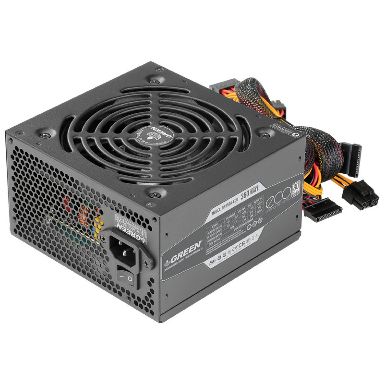 منبع تغذیه کامپبوتر گرین مدل GP350A-ECO Rev3.1