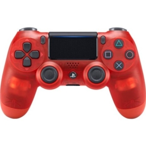 دسته بازی پلی استیشن 4 طرح کریستال شفاف قرمز کد PS4D025