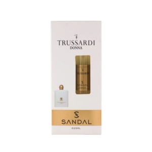 عطر جیبی زنانه صندل مدل trussardi Donna حجم 25 میلی لیتر