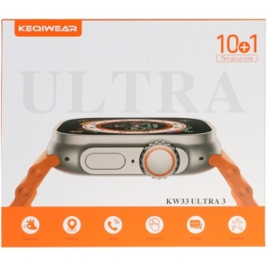 ساعت هوشمند مدل KW33 ULTRA3 به همراه 10 بند