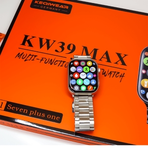 ساعت هوشمند KEQIWEAR مدل KW39MAX با نمایشگر OLED و ۷ بند
