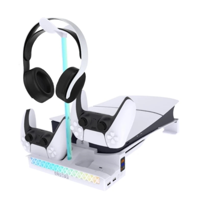 پایه افقی خنک کننده و شارژر چندمنظوره PS5 پی جیتک مدل GP 533S