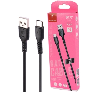 کابل تایپ سی فست شارژ اسکای دلفین S07T طول 1 متر 2.4 آمپر