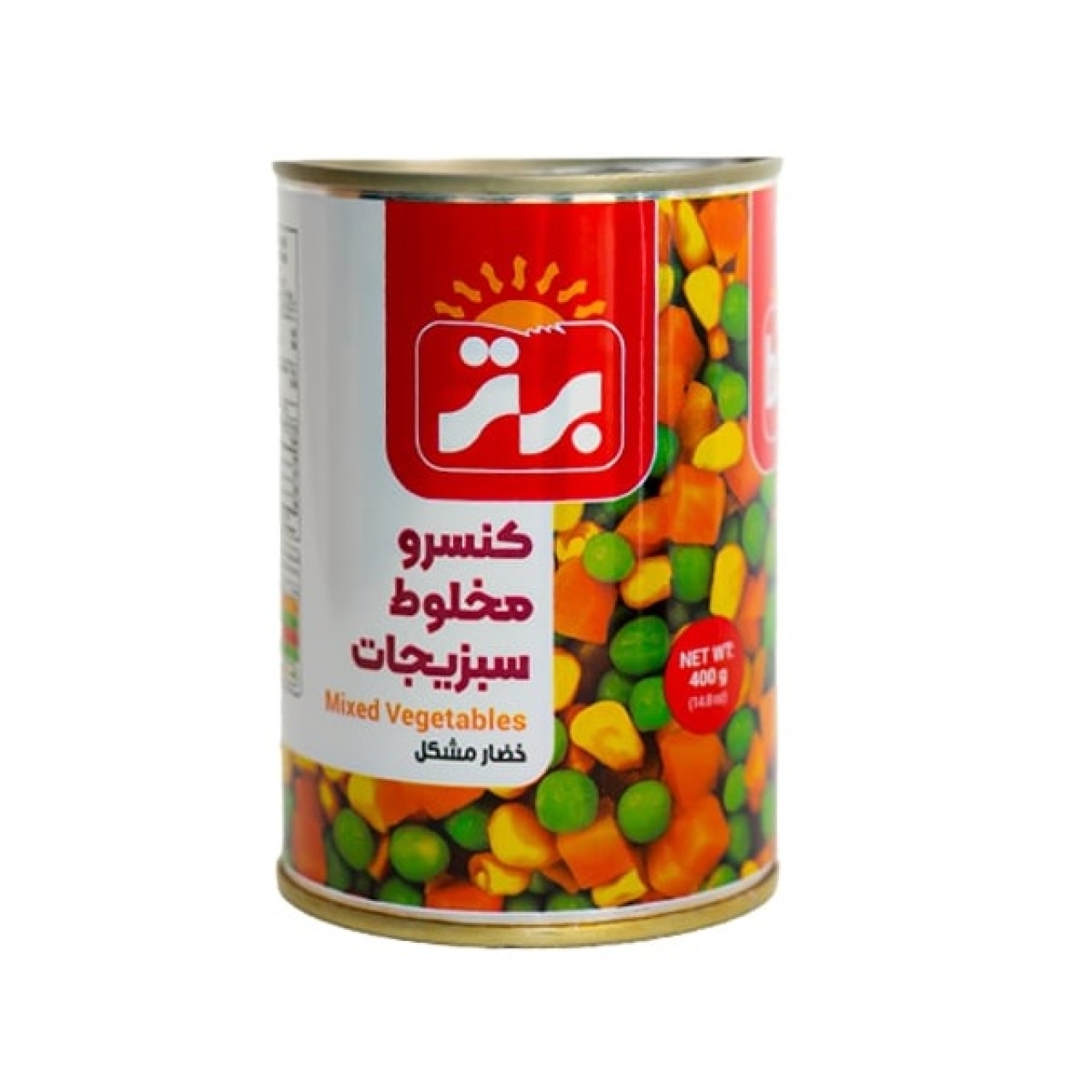 کنسرو مخلوط سبزیجات 420 گرم برتر
