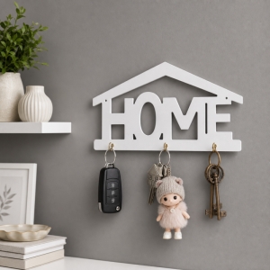 شلف جا کلیدی دیواری طرح Home