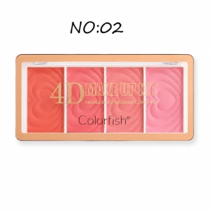 پالت رژگونه کالرفیش مدل 4D کد 02