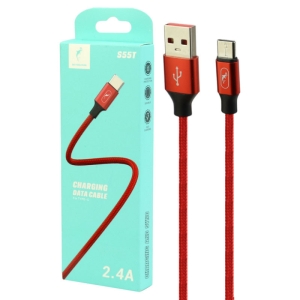 کابل تایپ سی فست شارژ اسکای دلفین S55T طول 1 متر 2.4 آمپر
