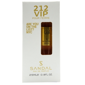 عطر جیبی زنانه صندل مدل 212 VIP WOMENحجم 25 میلی لیتر