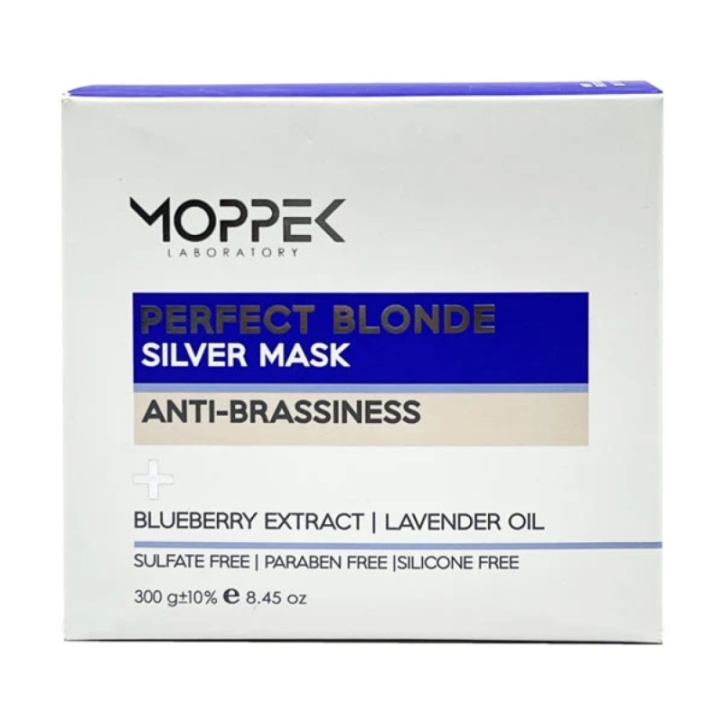ماسک مو رنگساژ موپک ضد زردی مدل silver حجم 300 میل