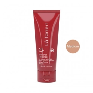 کرم ضد آفتاب و ضد لک رنگی متوسط لافارر مدل SPF40 مناسب پوست نرمال و خشک حجم 40 میلی لیتر