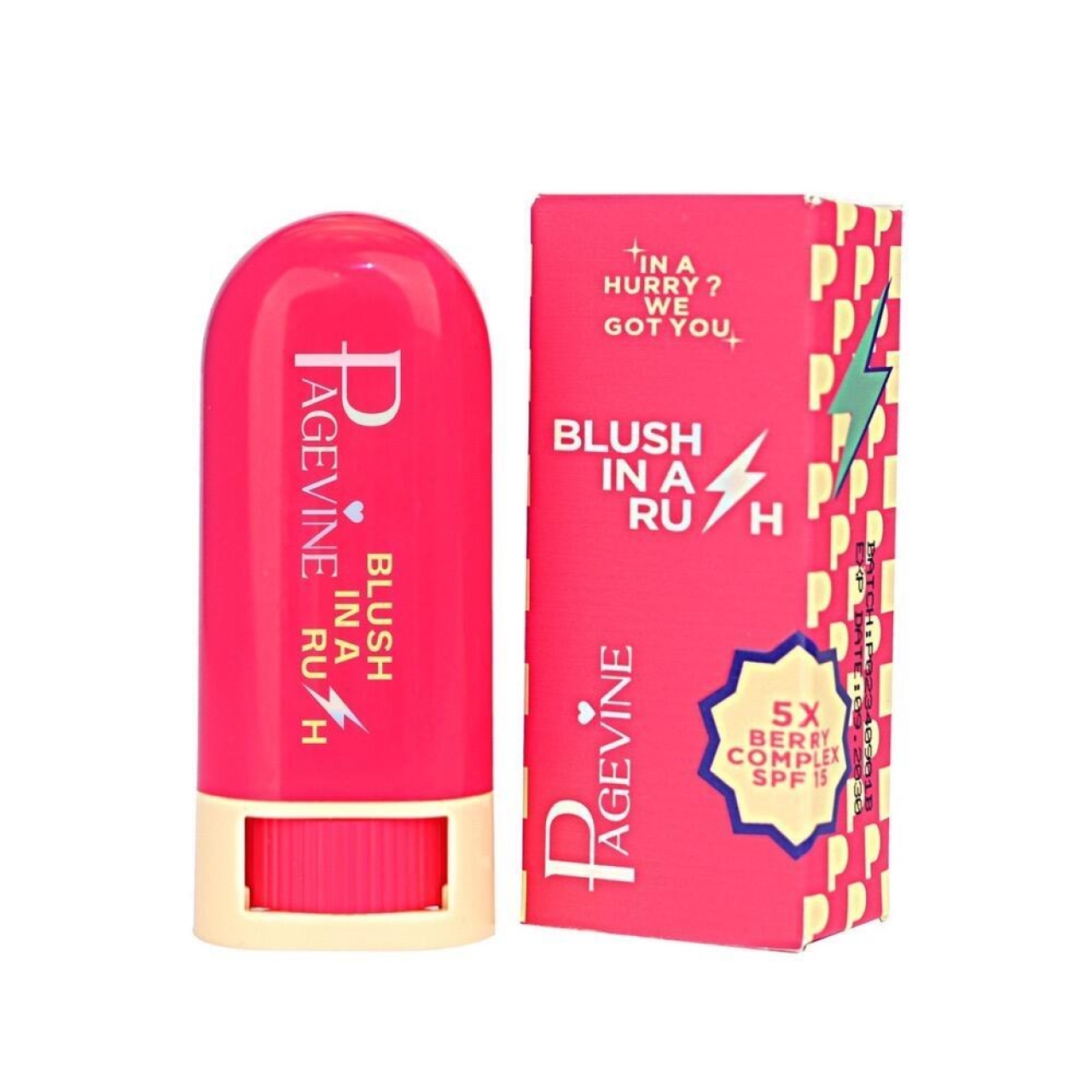رژگونه استیکی پیج واین مدل BLUSH IN A RUSH وزن 6 گرم شماره 02
