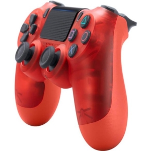 دسته بازی پلی استیشن 4 طرح کریستال شفاف قرمز کد PS4D025