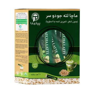 ماچا لته جو دو سر پپتینا بدون شکر و شیرین شده با استویا - 10 عددی