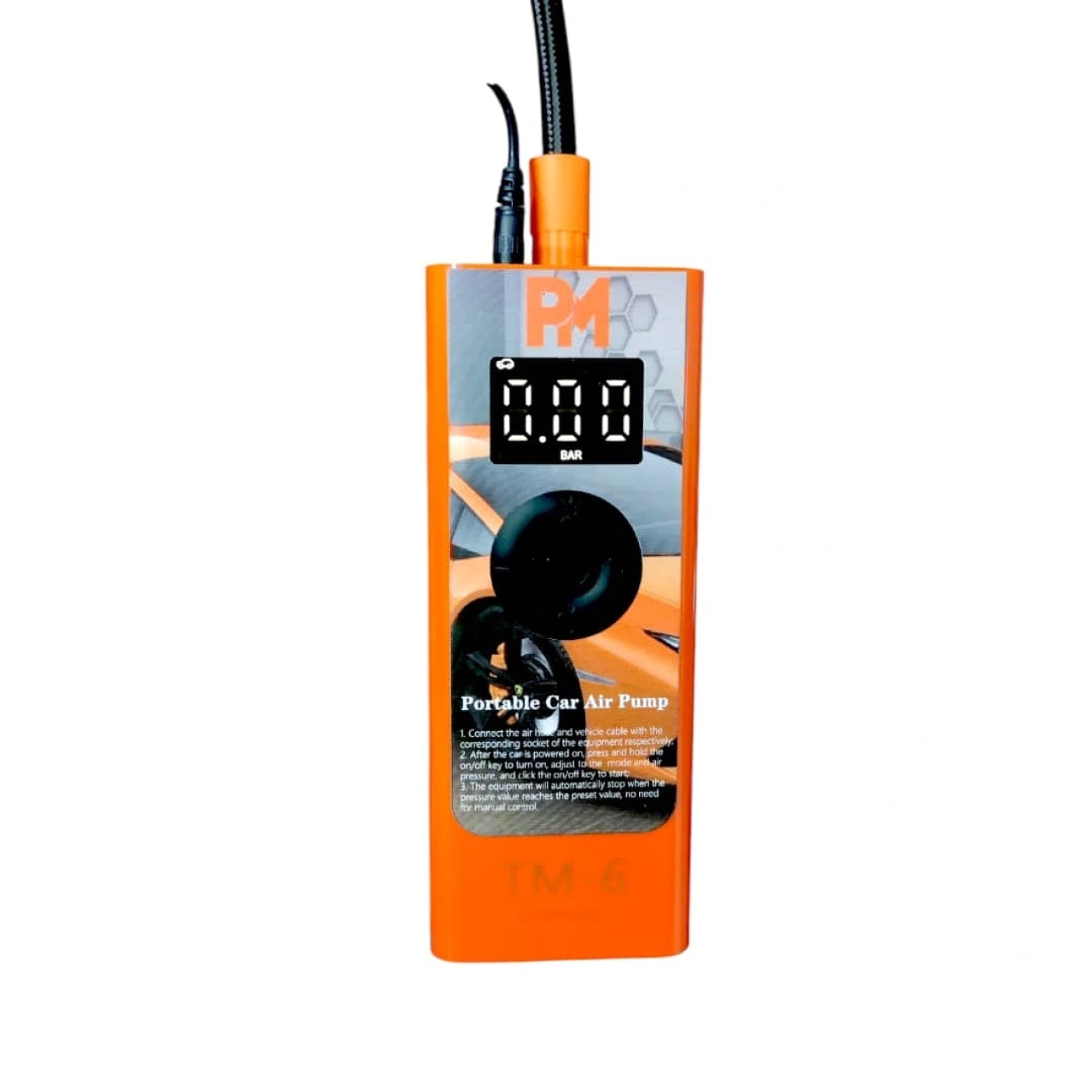 پمپ باد فندکی دیجیتال پی ام مدل TM-6