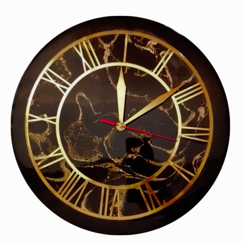 ساعت دیواری رزینی طرح موج