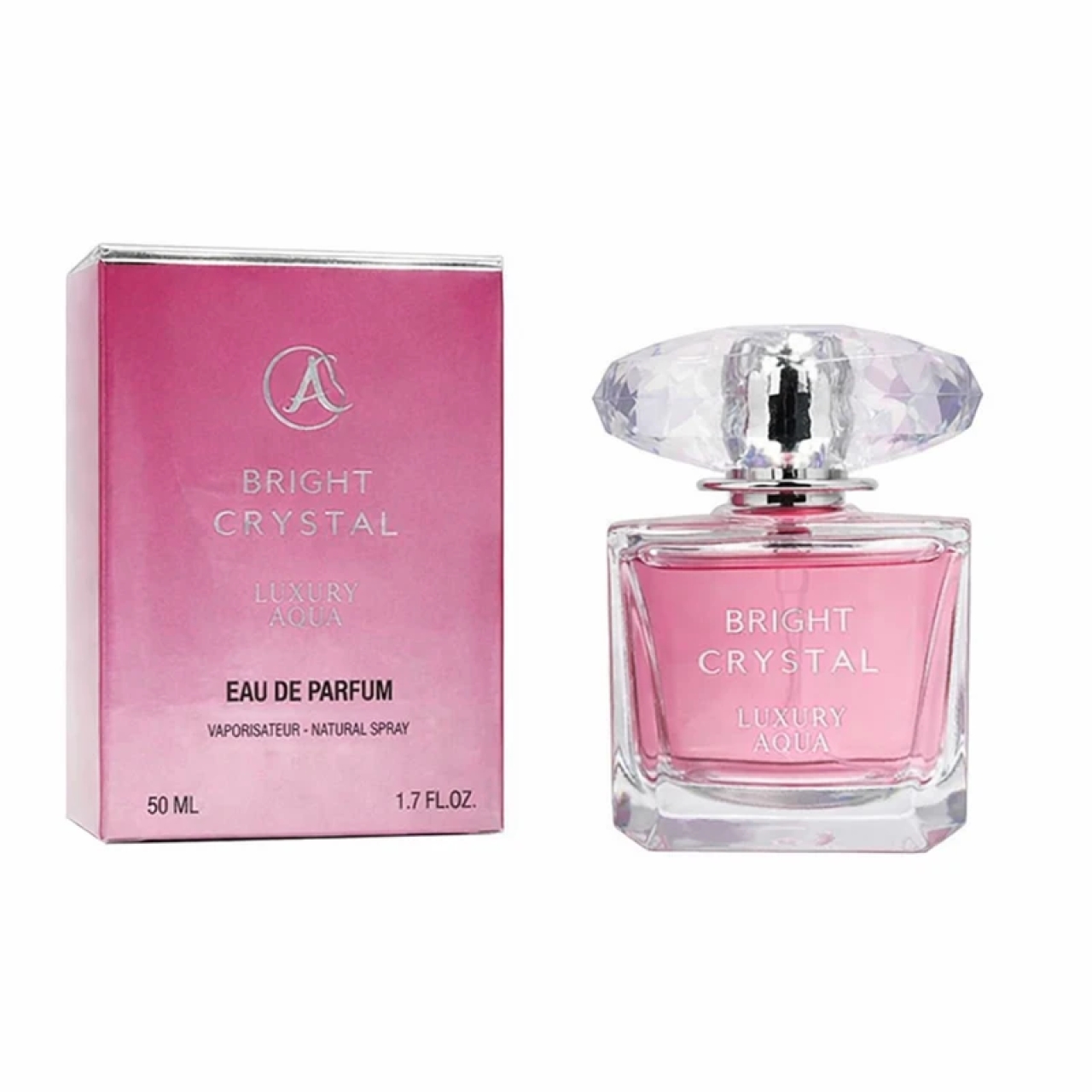 ادوپرفیوم زنانه لاکچری آکوا مدل Bright Crystal با رایحه خنک حجم 50 میلی‌لیتر