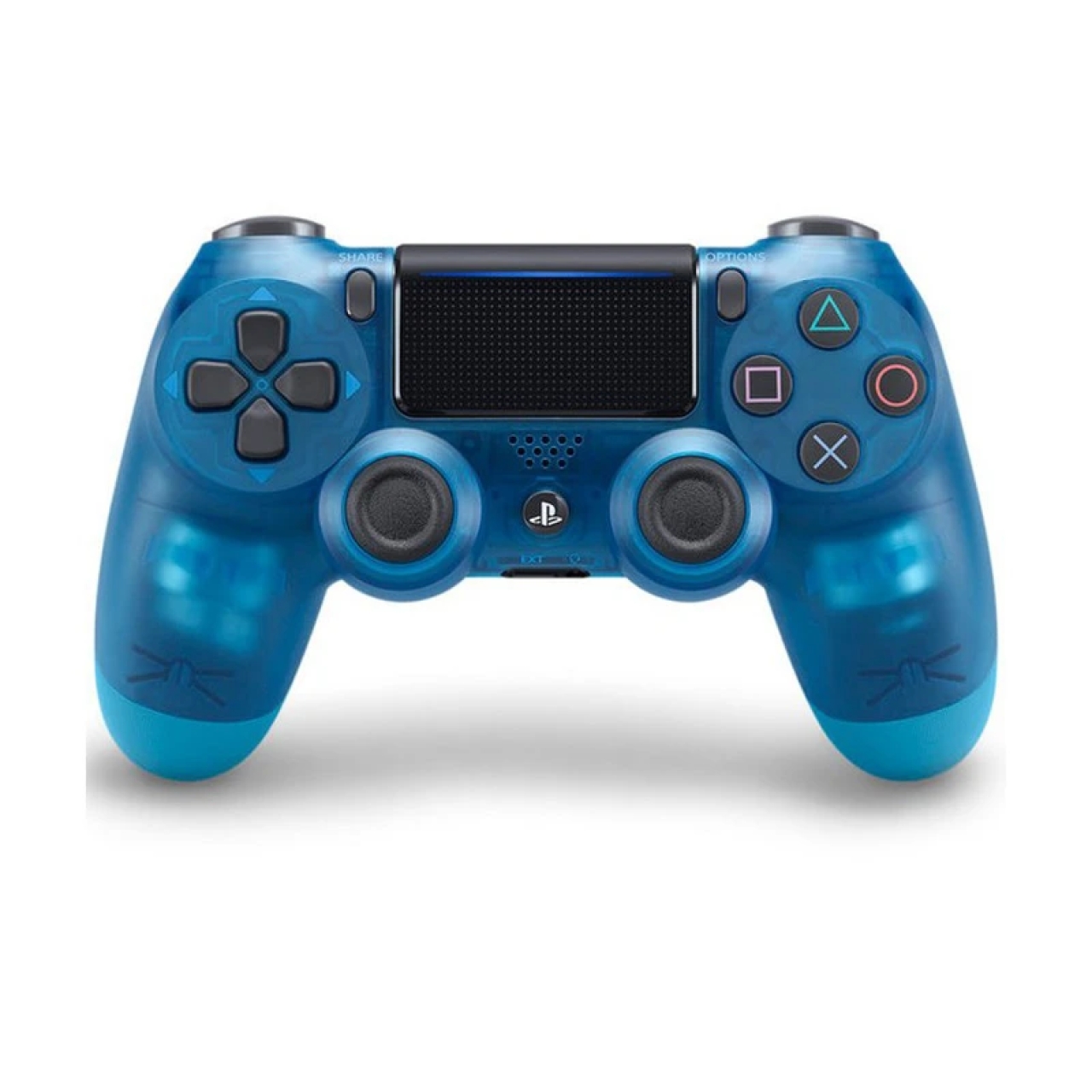 دسته بازی پلی استیشن 4 طرح کریستال شفاف آبی کد PS4D026