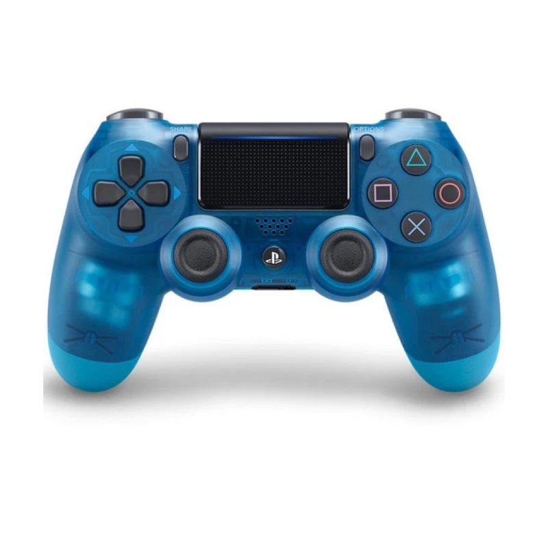 دسته بازی پلی استیشن 4 طرح کریستال شفاف آبی کد PS4D026