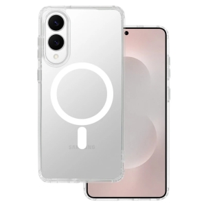 کاور مدل Clear Case Magnetic Mag Safe مناسب برای گوشی موبایل سامسونگ Galaxy S25 Edge