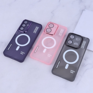 کاور دور محافظ متال طرح مگ سیف محافظ لنزدار مدل Sensory مناسب برای گوشی موبایل سامسونگ Galaxy A36