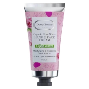 کرم مرطوب‌کننده دیپ سنس مدل ROSE WATER حجم 60 میلی‌لیتر