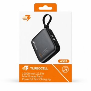 پاوربانک توربوسل مدل TurboCell A581 ظرفیت 10000 میلی‌آمپرساعت