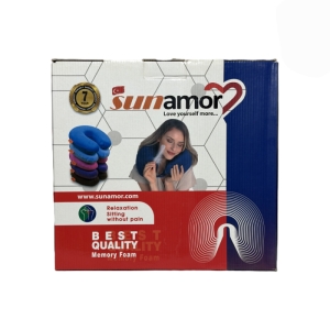 بالش دور گردنی طبی مموری فوم مدل Sunamor