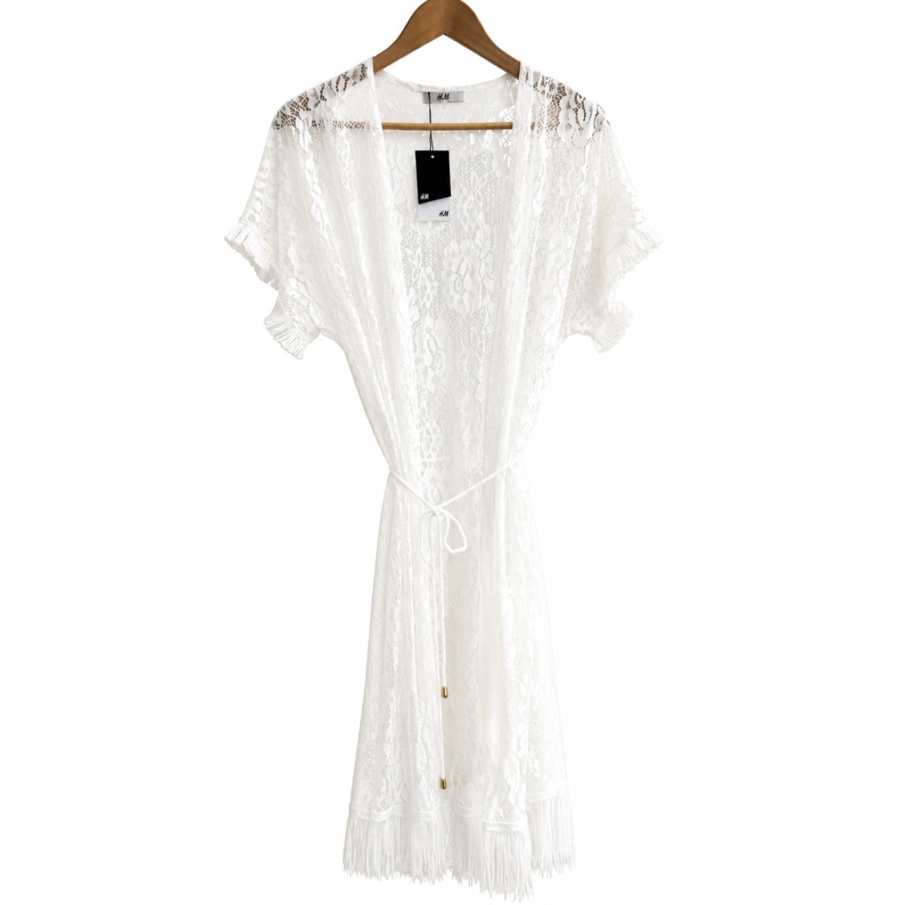 رومایویی زنانه مدل توری برندh&m رنگ سفید
