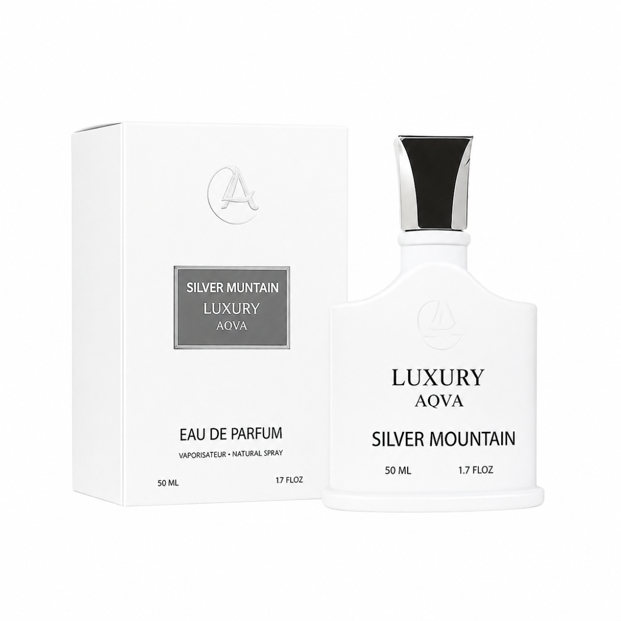ادو پرفیوم مردانه لاکچری آکوا مدل Silver Mountain حجم 50 میلی لیتر