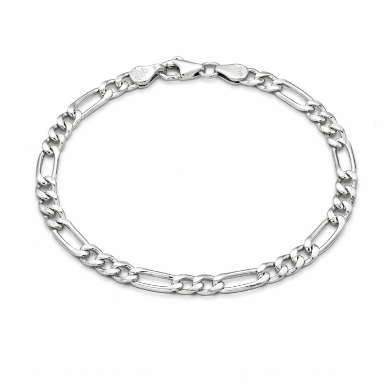 دستبند نقره طرح فیگارو کد D37