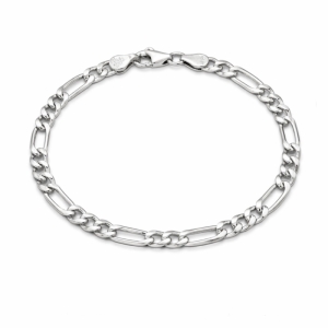 دستبند نقره طرح فیگارو کد D37