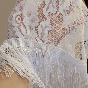 رومایویی زنانه مدل توری برندh&m رنگ سفید
