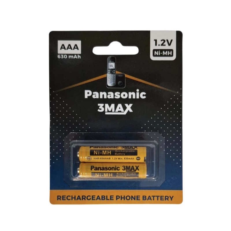  باتری نیم قلمی شارژی پاناسونیک 3MAX مدل HHR-65AAAB