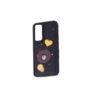 کاور طرح دار عروسکی برجسته مناسب برای گوشی موبایل سامسونگ مدل Galaxy S24 FE