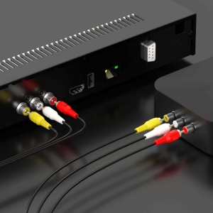 کابل 3 به 3 صوتی و تصویری RCA مدل QDishi3RCA طول 1.5 متر