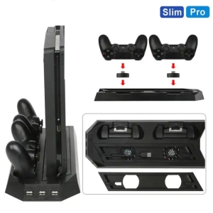  پایه خنک کننده و شارژر پلی استیشن 4  مدل YH-24