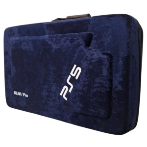 کیف مخملی مناسب برای PS5 SLIM/PRO طرح سرمه ایی