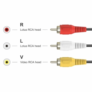 کابل 3 به 3 صوتی و تصویری RCA مدل QDishi3RCA طول 1.5 متر