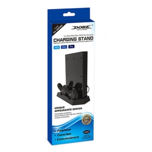 پایه نگهدارنده و شارژ PS4 FAT-SLIM-PRO دابی TP4-023B سه کاره