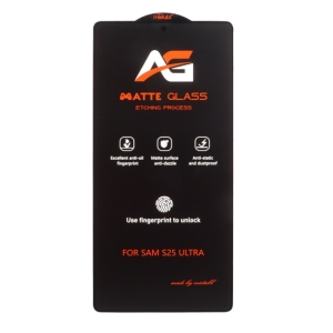 محافظ صفحه نمایش گلس آنتی استاتیک مات مدل Full Cover 9H AG مناسب برای گوشی سامسونگ Galaxy S25 Ultra