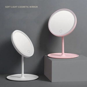 استند لوازم آرایشی و آینه رینگ لایت دار لمسی چراغ دار مدل LED makeup mirror