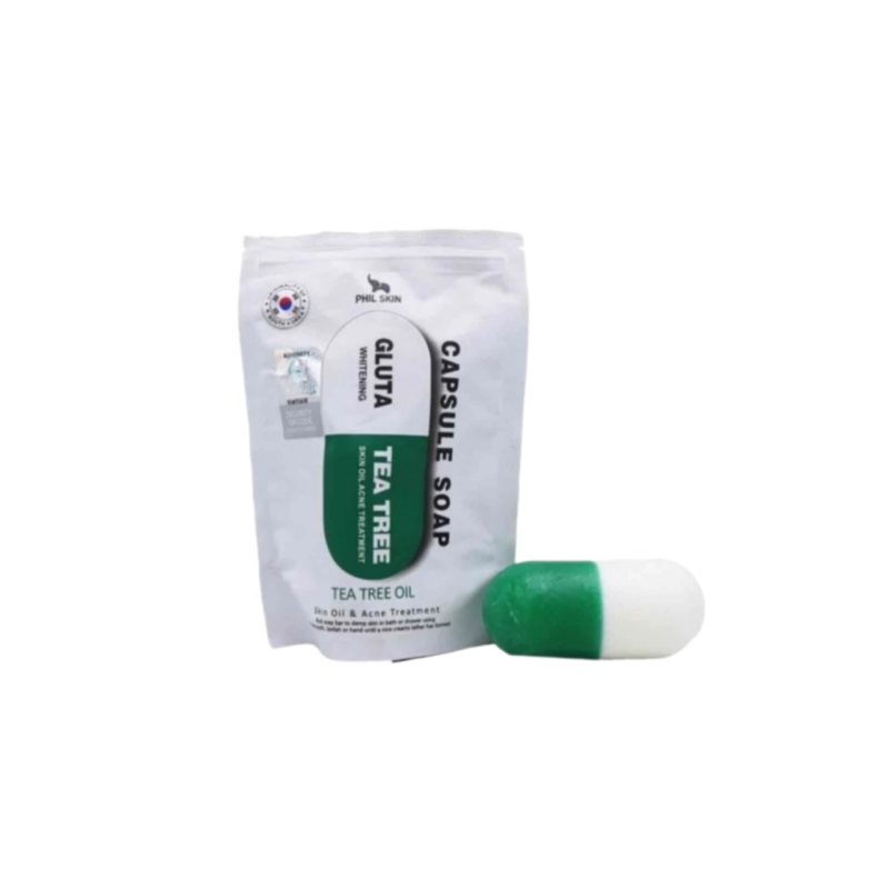 صابون کپسولی ضد جوش فیل اسکین مدل گلوتا و چای سبز وزن 120 گرم