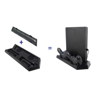 پایه نگهدارنده و شارژ PS4 FAT-SLIM-PRO دابی TP4-023B سه کاره