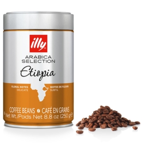 دانه قهوه ایلی مدل illy Arabica Selection Etiopia اتیوپی 250 گرم