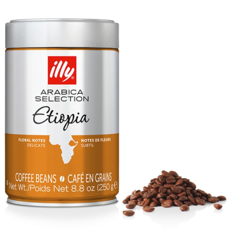 دانه قهوه ایلی مدل illy Arabica Selection Etiopia اتیوپی 250 گرم