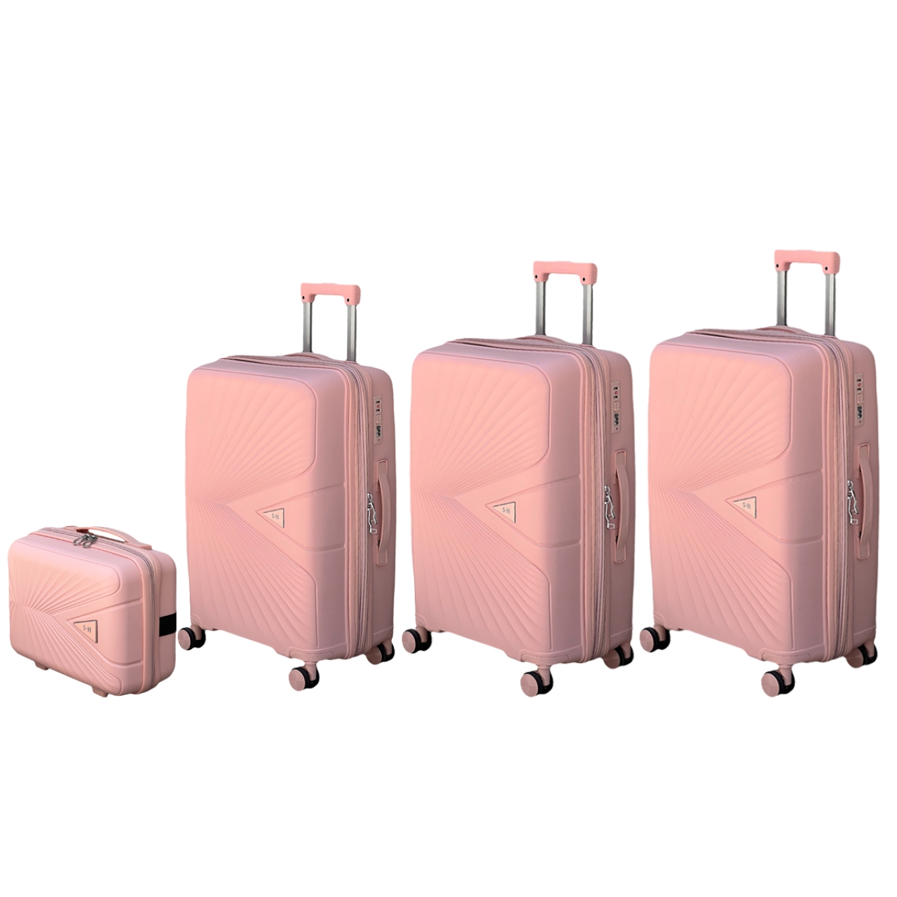 چمدان نشکن فشن مدل FASHION - FSN6969 سری 4 عددی (کیف آرایشی هدیه)