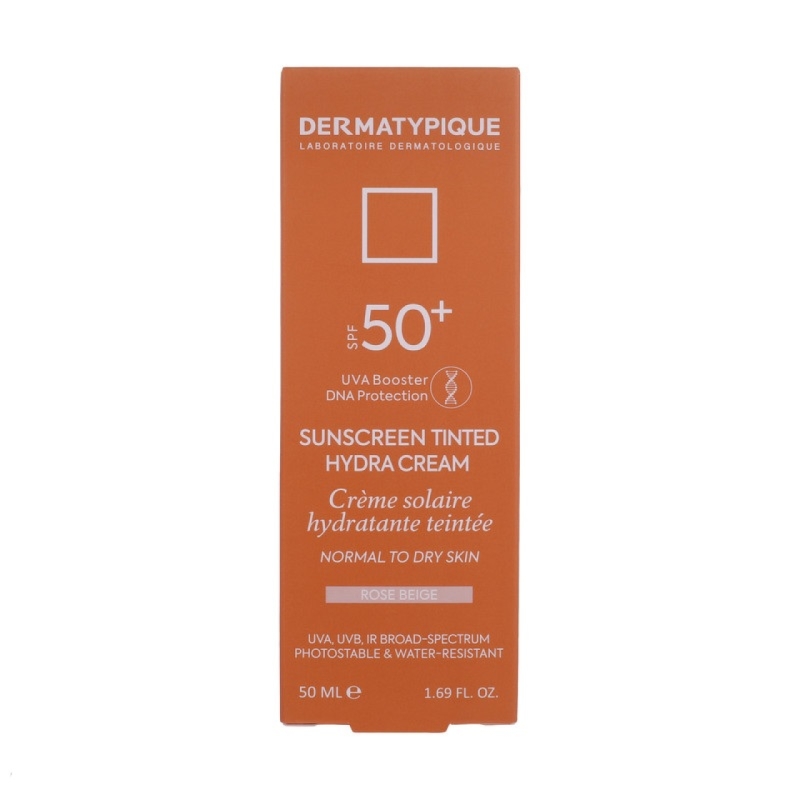 کرم ضدآفتاب هیدرا SPF50 درماتپیک رز بژ پوست خشک  حجم ۵۰ میلی لیتر 